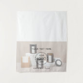 キャンドルポップ・アートのアップショップテーブルランナーサインロゴベンダー タペストリー (正面)