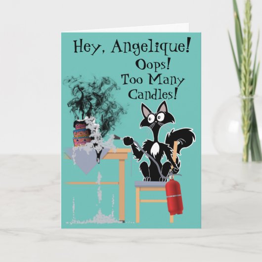 キャンドルマンガのおもしろい焼き菓子が多過ぎる カード (正面)