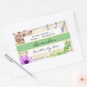 キャンドルメイキングのラベル 長方形シール (封筒)