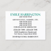 キャンドルメイキング、スパ、リテールギフトショップの名刺 名刺 (裏面)