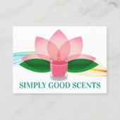 キャンドルメイキング、スパ、リテールギフトショップの名刺 名刺 (正面)