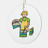 キャンドルメイキング セラミックオーナメント (左)