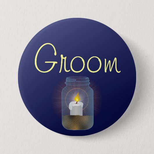 キャンドルメイスンジャボタン 缶バッジ (正面)