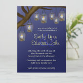 キャンドルメイソンJars Virtual 結婚's 招待状 (スタンド正面)