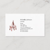 キャンドルメモダンーカーバラ金ゴールド美的ビーズワックス 名刺 (裏面)