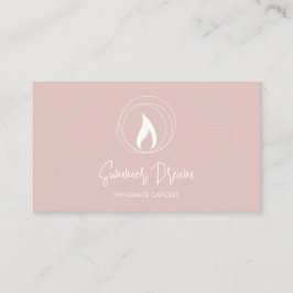 キャンドルメモダンーカー赤面ピンクキャンドルメミニマルーカー 名刺