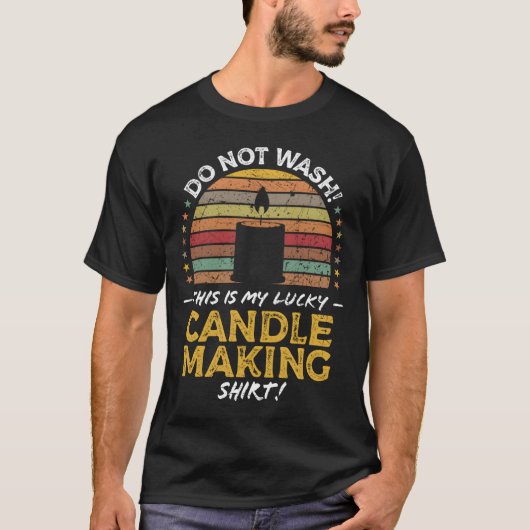 キャンドルメーカーキャンドル製造引用文 Tシャツ (正面)
