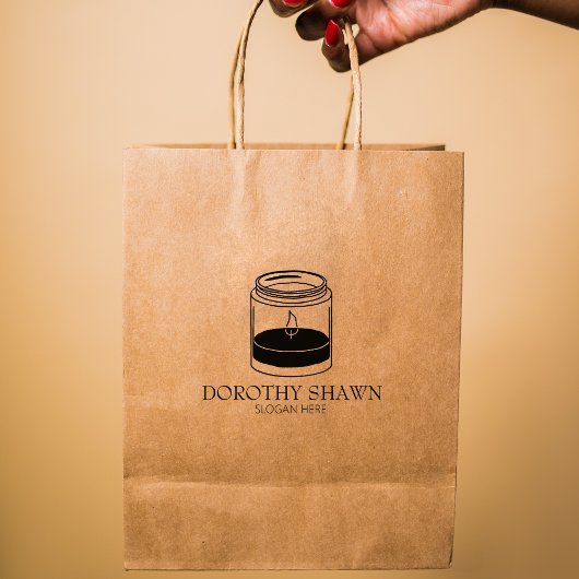 キャンドルモダンスモールビジネス、カスタムLarge ラバースタンプ