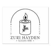 キャンドルモダンスモールビジネス、カスタムLarge ラバースタンプ (インプリント)