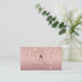 キャンドルモダンメーカーバラ金ゴールドシックろうそくメーカー 名刺 (スタンド正面)