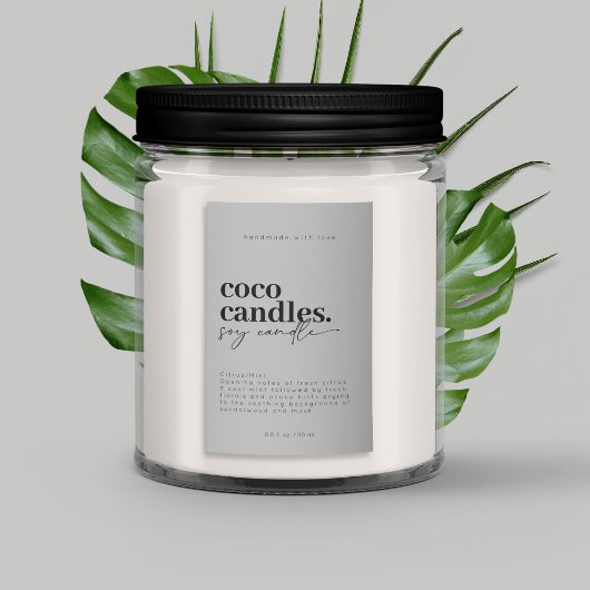 キャンドルモダンラベル フードラベル