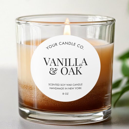 キャンドルモダンラベル ラウンドシール