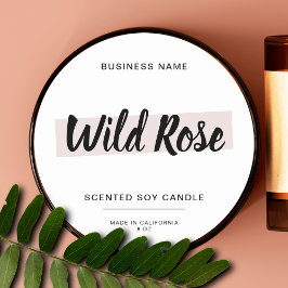 キャンドルモダン製品ラベルクラスステッカー ラウンドシール