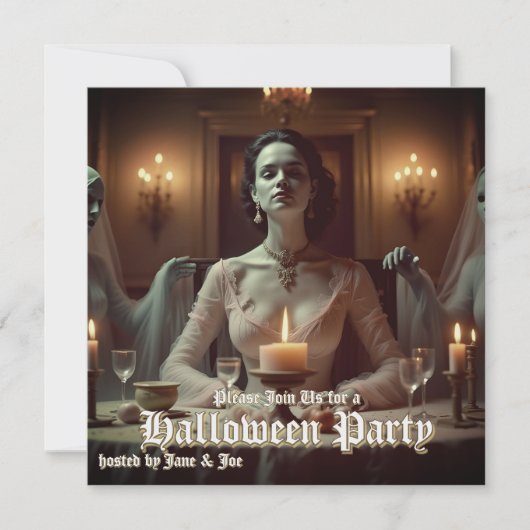 キャンドルライトでのゴシック様式のハロウィーンの晩餐会 (正面)