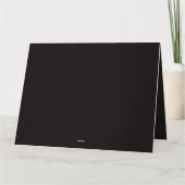 キャンドルライトでのゴシック様式のハロウィーンの晩餐会 カード (裏面)