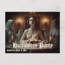 キャンドルライトでのゴシック様式のハロウィーンの晩餐会