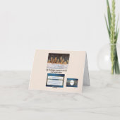 キャンドルライトによるオリジナルサンキューカードデザイン サンキューカード (裏面)