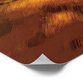 キャンドルライトのワインと緑のブドウのガラス ポスター (角)