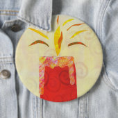 キャンドルライトの光るボタン 缶バッジ (インサイチュ)