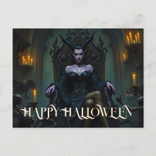 キャンドルライトの悪魔の女王 シーズンポストカード (正面)