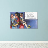 キャンドルライトの男女 キャンバスプリント (インサイチュ (ウッドフロア))