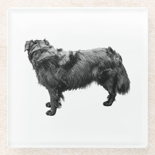 キャンドルライトの身長 ガラスコースター (正面)