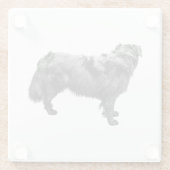 キャンドルライトの身長 ガラスコースター (裏面)