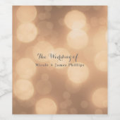 キャンドルライトグローエレガント《写真》ぼけ味ライトワインラベル ワインラベル (シングルラベル)