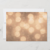 キャンドルライトグローエレガント《写真》ぼけ味ライト婚約 招待状 (裏面)