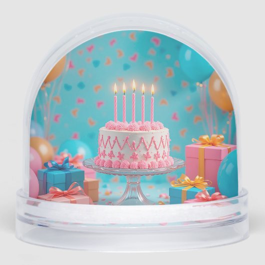 キャンドルライトケーキ付き誕生祝い (正面)