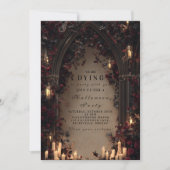 キャンドルライトゴシック様式の大聖堂ハロウィンギャザリング 招待状 (正面)