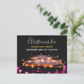 キャンドルライトサービスクリスマスイブ教会 ポストカード (スタンド正面)