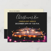 キャンドルライトサービスクリスマスイブ教会 ポストカード (正面/裏面)