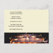 キャンドルライトサービスクリスマスイブ教会 ポストカード (裏面)