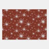 キャンドルライトジョイヴィンテージサンタクロース ラッピングペーパーシート (正面2)