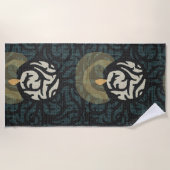 キャンドルライトスクロールヨガタオル ビーチタオル (正面)