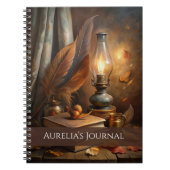 キャンドルライトスペルブックノートブック – Cozy Witch Journal ノートブック (正面)