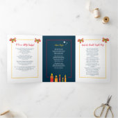 キャンドルライトソングシートによるクリスマスキャロル 三つ折りプログラム (内部)