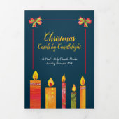 キャンドルライトソングシートによるクリスマスキャロル 三つ折りプログラム (カバー)