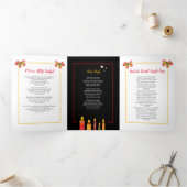 キャンドルライトソングブラックのクリスマスキャロル 三つ折りプログラム (内部)