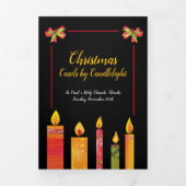 キャンドルライトソングブラックのクリスマスキャロル 三つ折りプログラム (カバー)