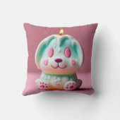 キャンドルライトパンダ：居心地の良いナイトタイムバイブティー クッション (裏面)