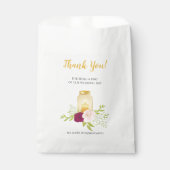 キャンドルライトピンクローズ結婚ズサンキュー フェイバーバッグ (正面)