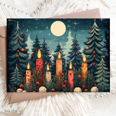 キャンドルライトフォレストクリスマス シーズンカード