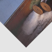 キャンドルライトユール(キリスト降誕祭)ログテーブルセンターピース切り離しCr 薄葉紙 (詳細)