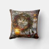 キャンドルライトリース装飾用クッション クッション (裏面)