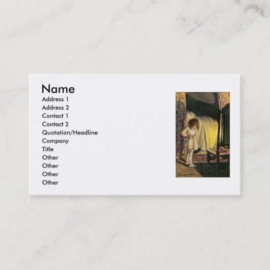 キャンドルライト名刺 名刺 (正面)