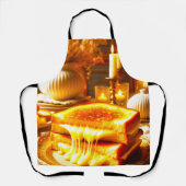 キャンドルライト心地よいミール：グリルチーズサンドイッチ エプロン (正面)