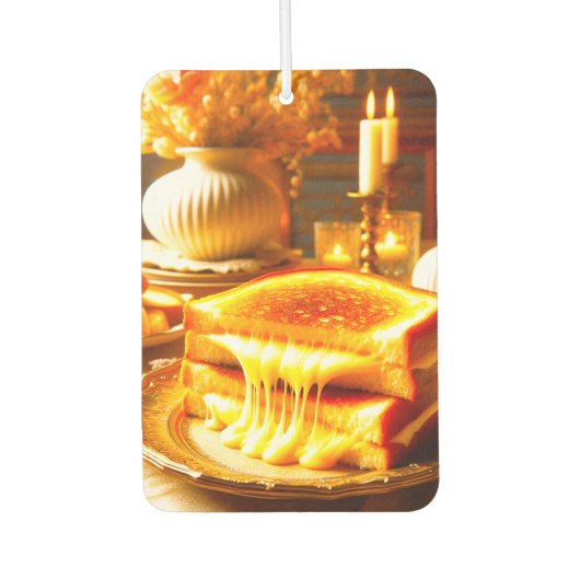 キャンドルライト心地よいミール:グリルチーズサンドイッチ カーエアーフレッシュナー (正面)