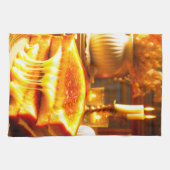 キャンドルライト心地よいミール：グリルチーズサンドイッチ キッチンタオル (横)